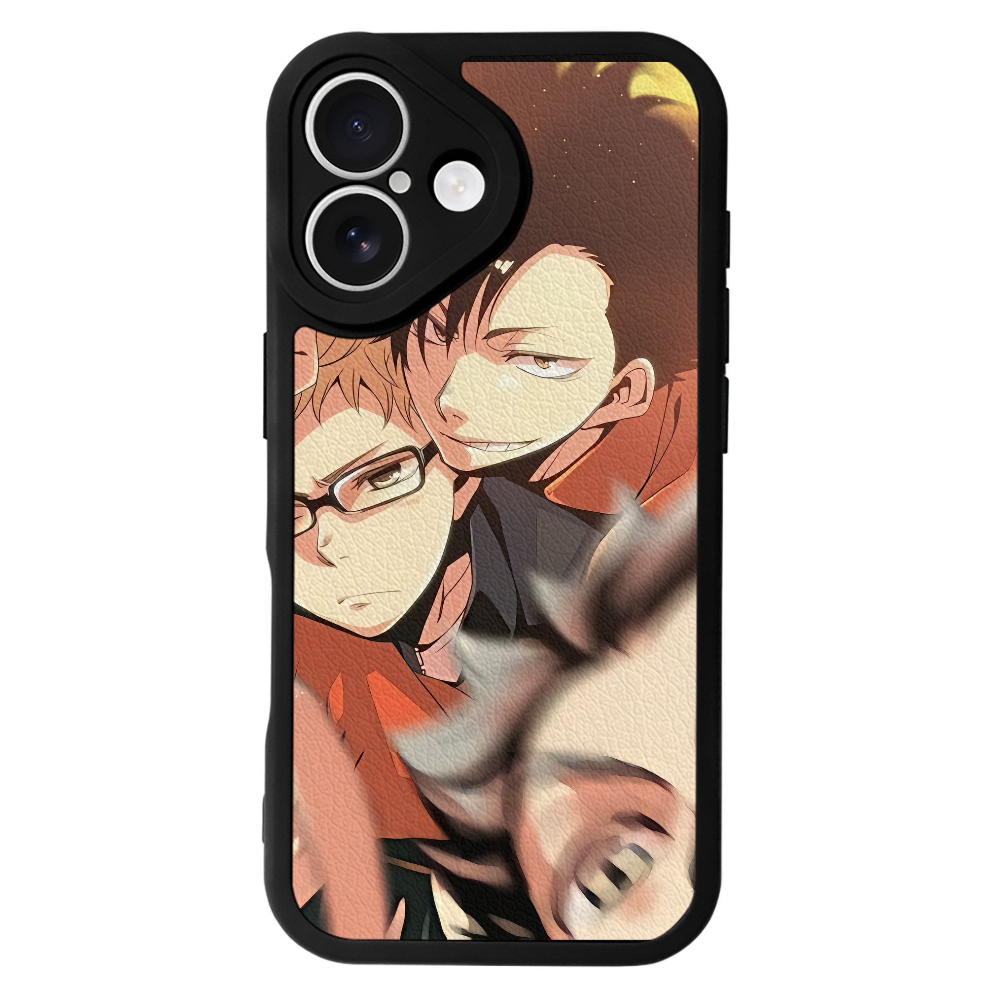 （画像用） ハイキュー!! Haikyu!! 【iPhone 16シリーズ対応】シリコンスマホケース（レザー調） 材質：シリコン